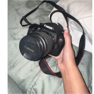 Canon EOS Rebel T6 Black with Red Accents